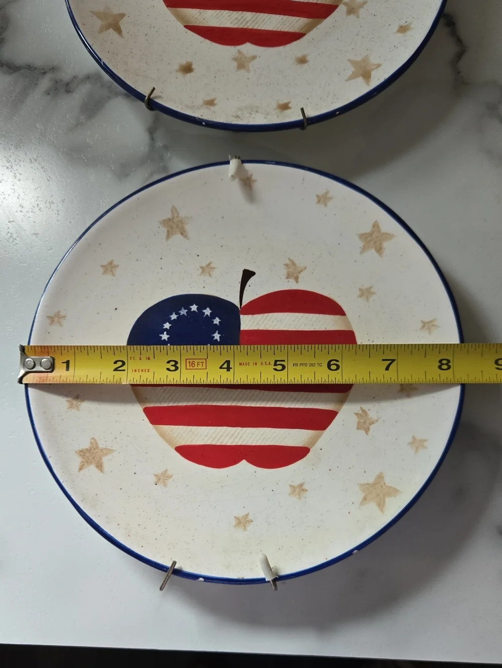 (2) American Heritage Collection hand-painted plates